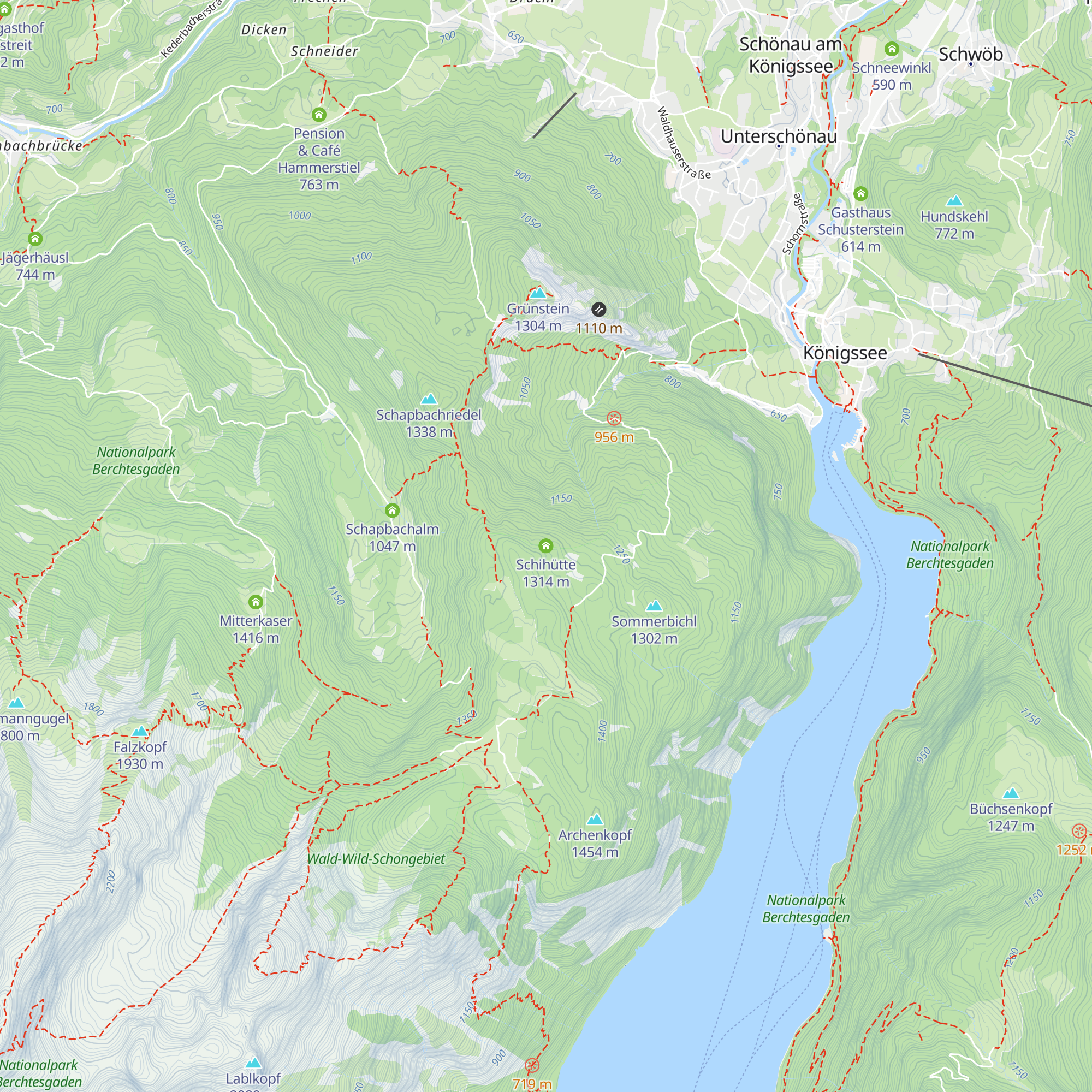 Schihütte map