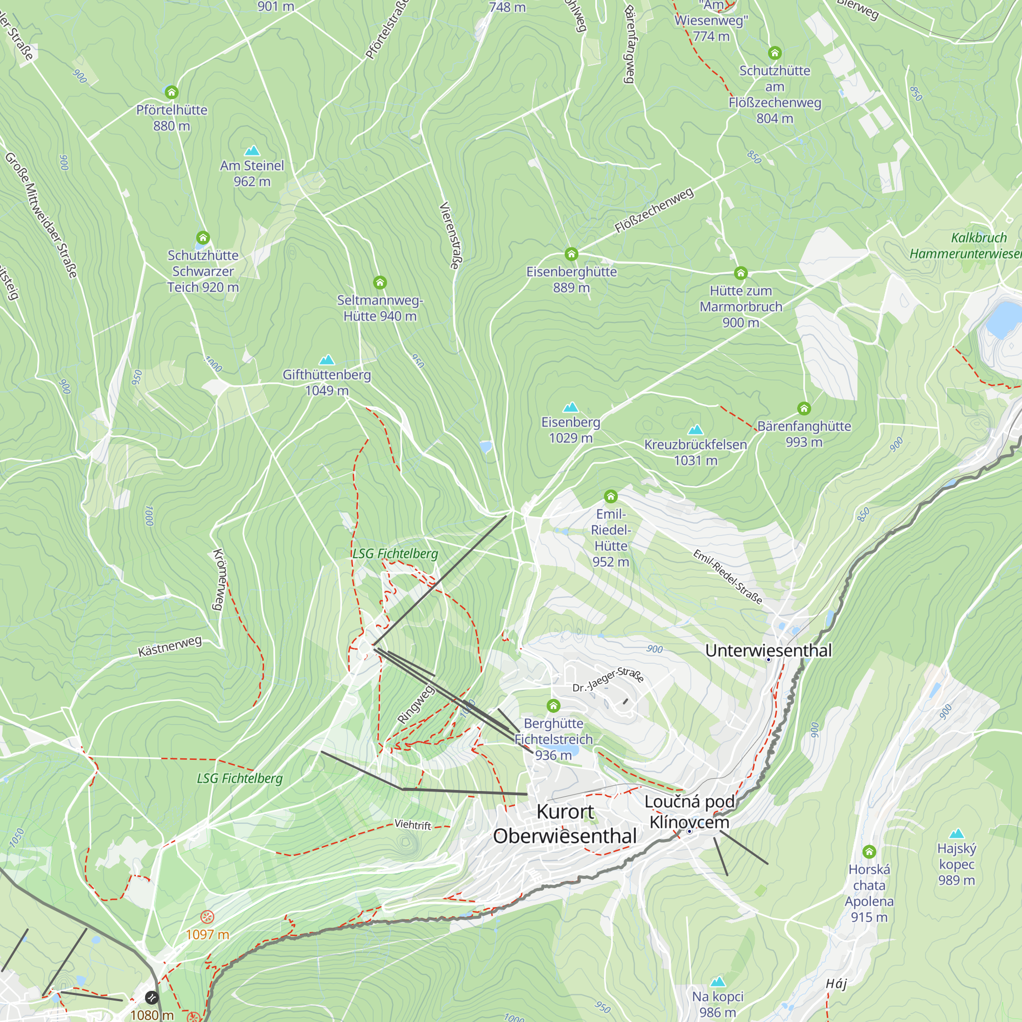 Himmelsleiterhütte map