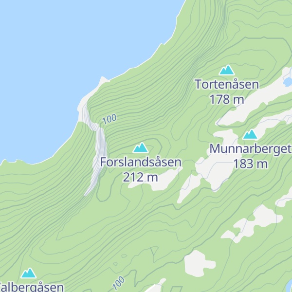 Map of Gomåsbergan