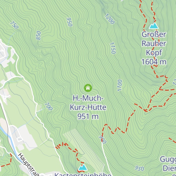Map of H.-Much-Kurz-Hütte