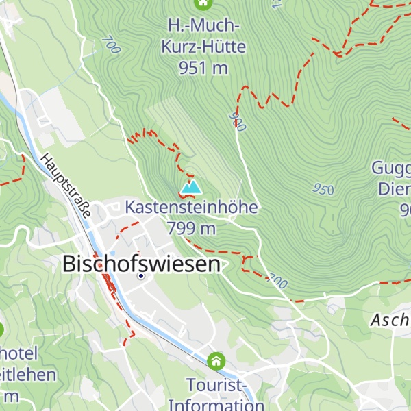 Map of Kastensteinerwand Alm