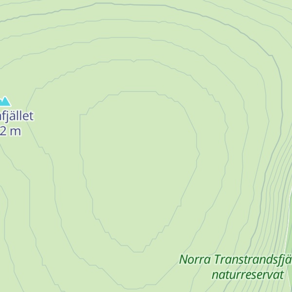 Map of Östra Granfjället