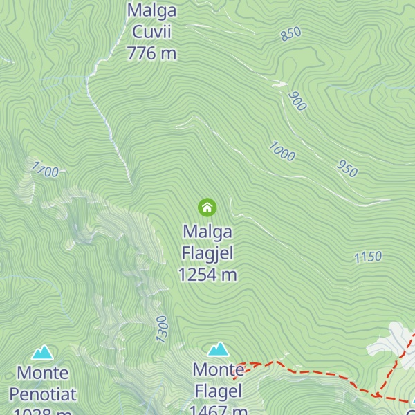 Map of Malga Flagjel