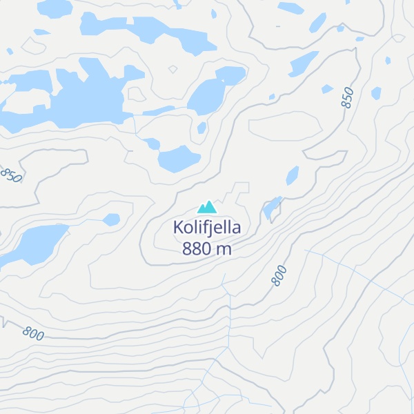 Map of Kolifjella