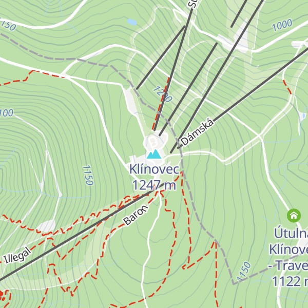Map of Klínovec