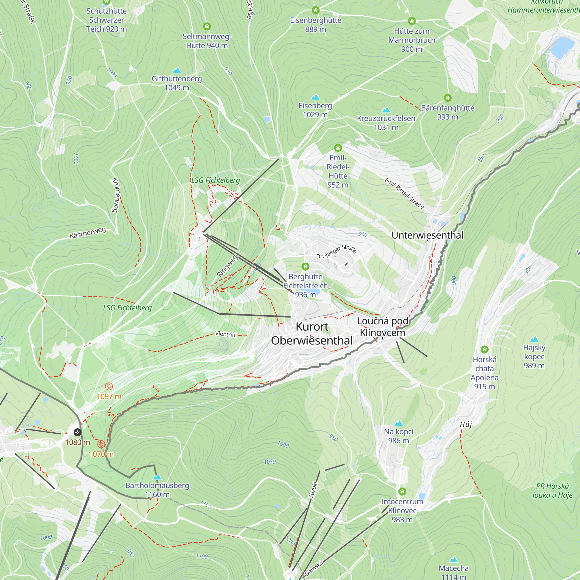 Talstation Seilbahn Fichtelberg map