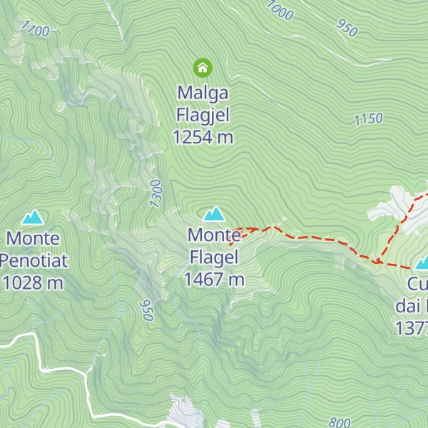 Map of Monte Flagel