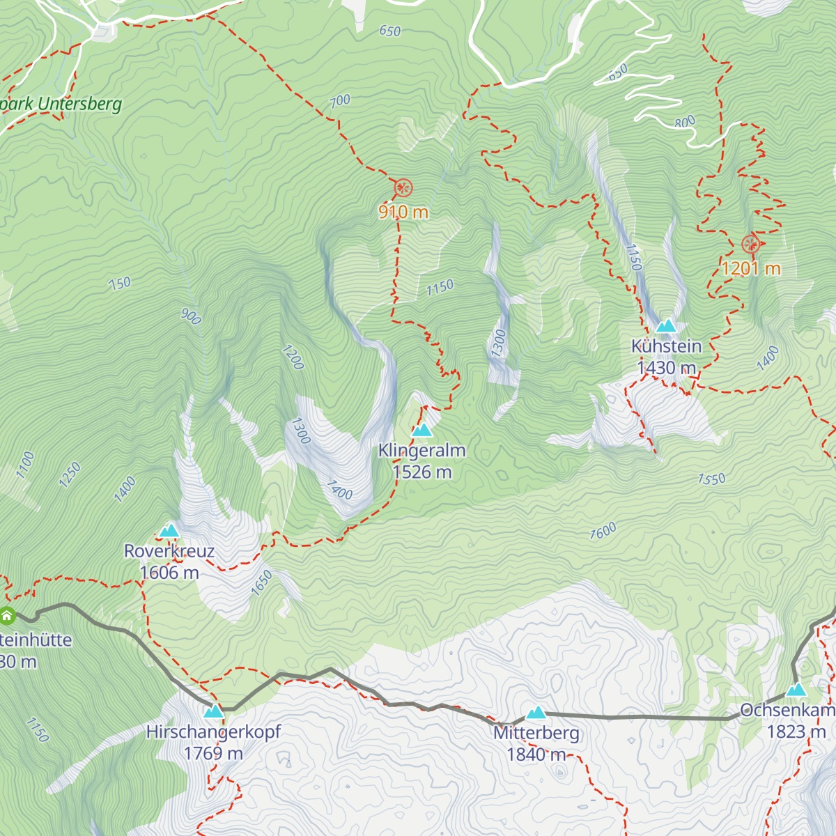 Klingeralm map