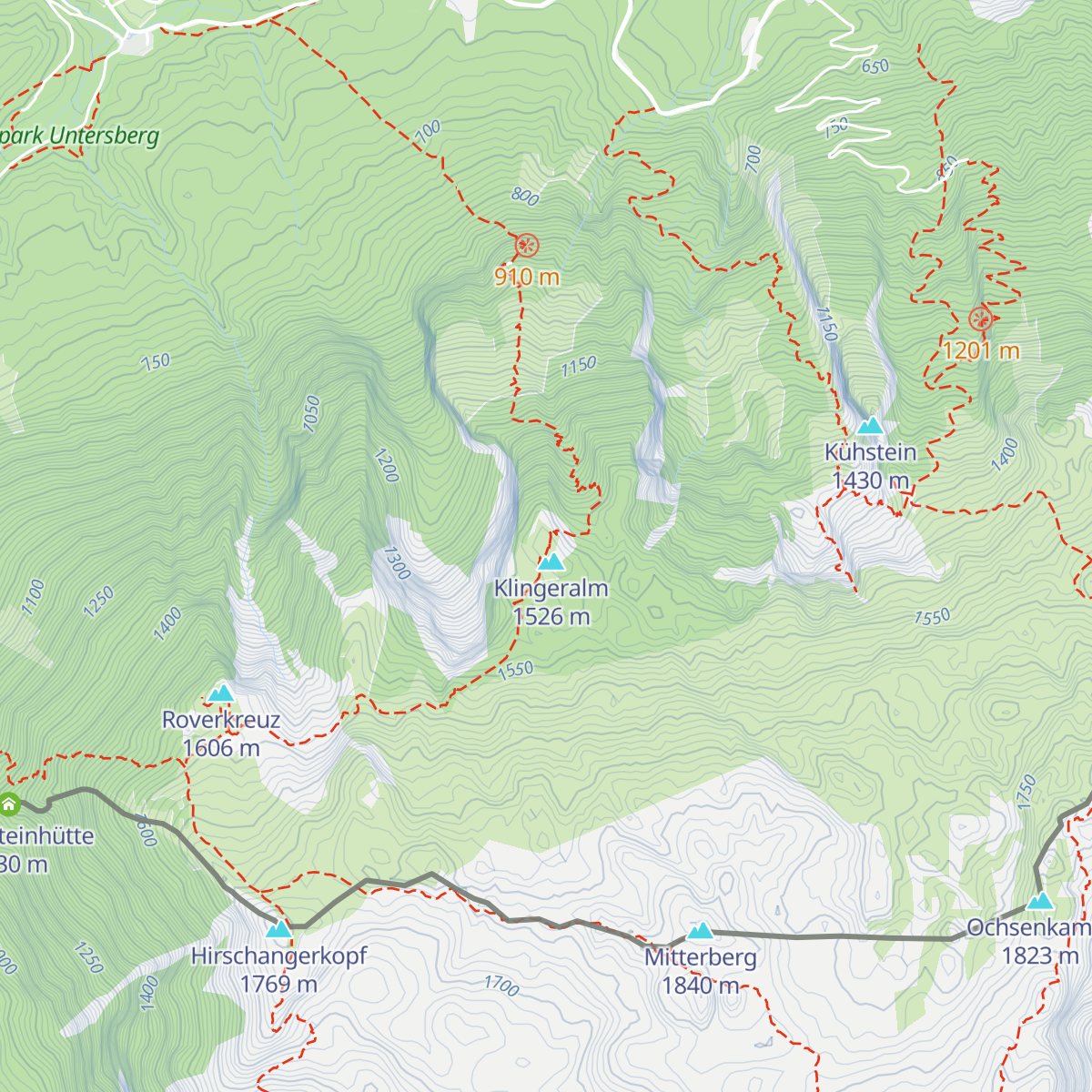 Klingeralm map