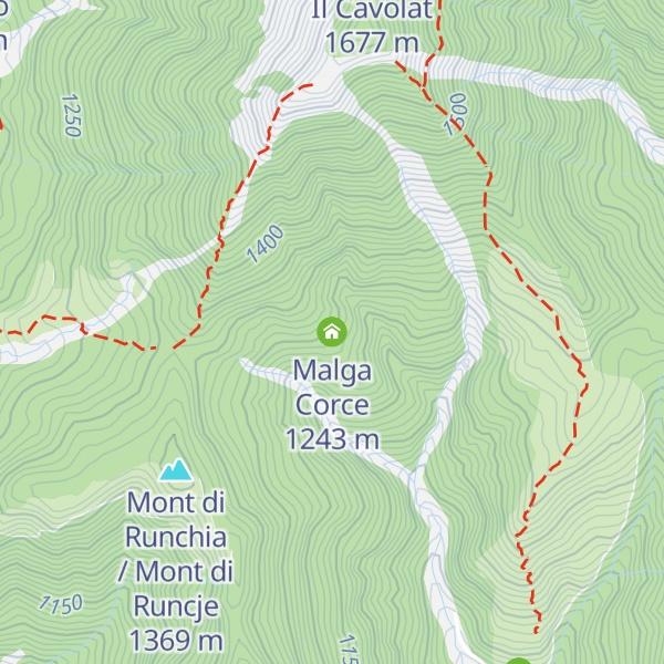 Map of Malga Corce