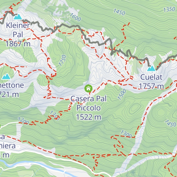 Map of Casera Pal Piccolo
