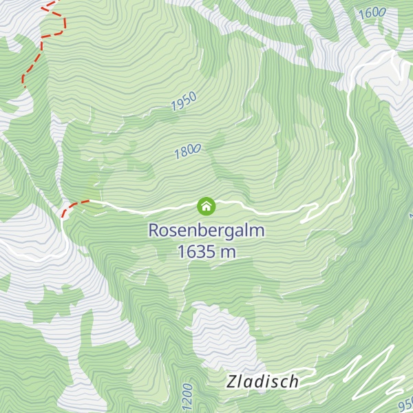 Map of Rosenbergalm