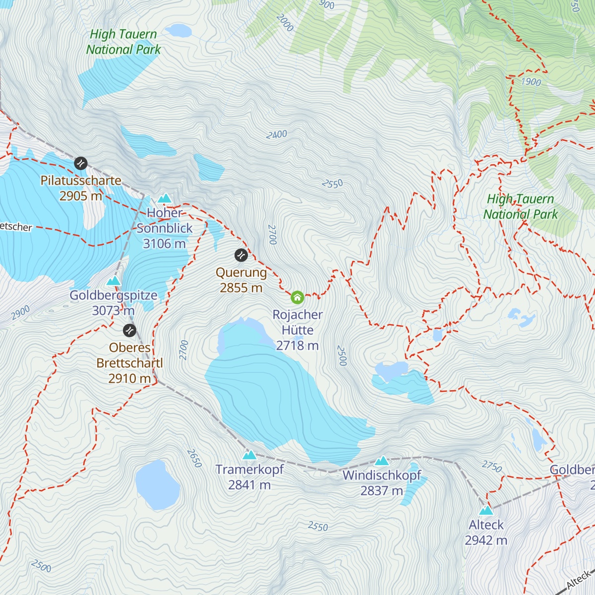 Rojacher Hütte map