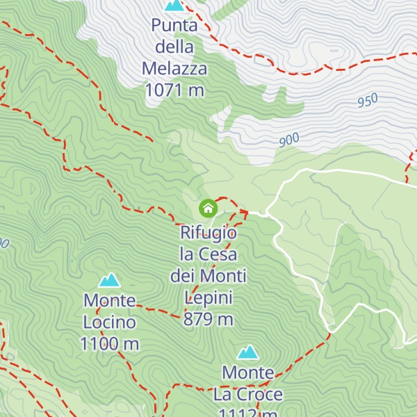 Map of Rifugio la Cesa dei Monti Lepini