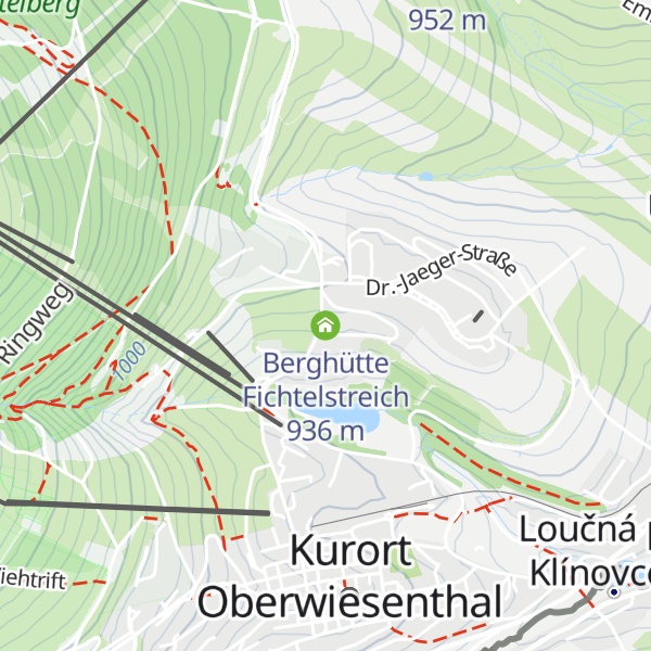 Map of Berghütte Fichtelstreich