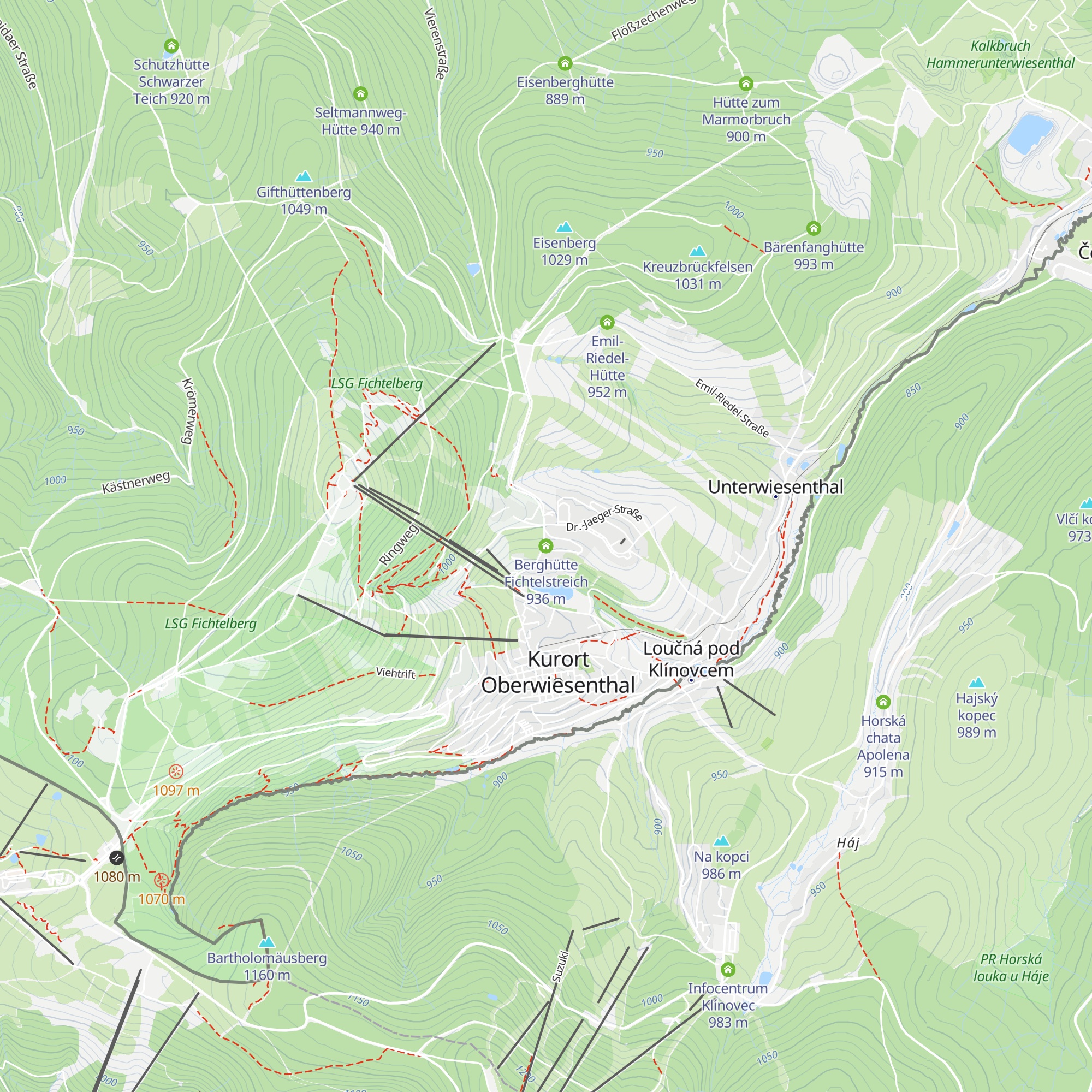 Berghütte Fichtelstreich map