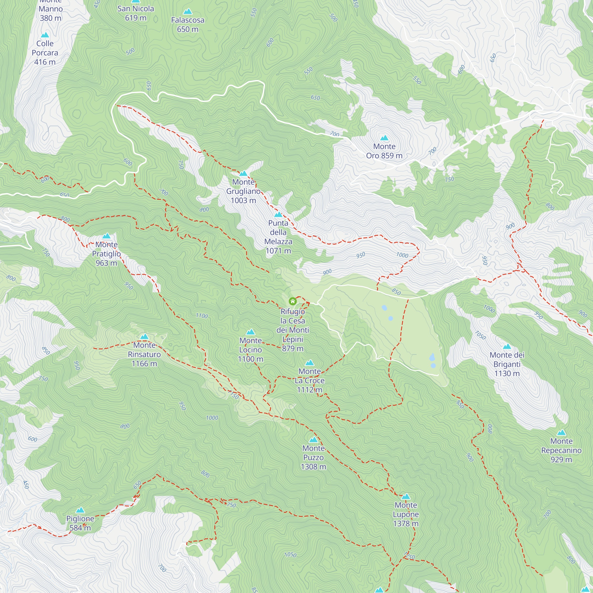 Rifugio dell'Escursionista map