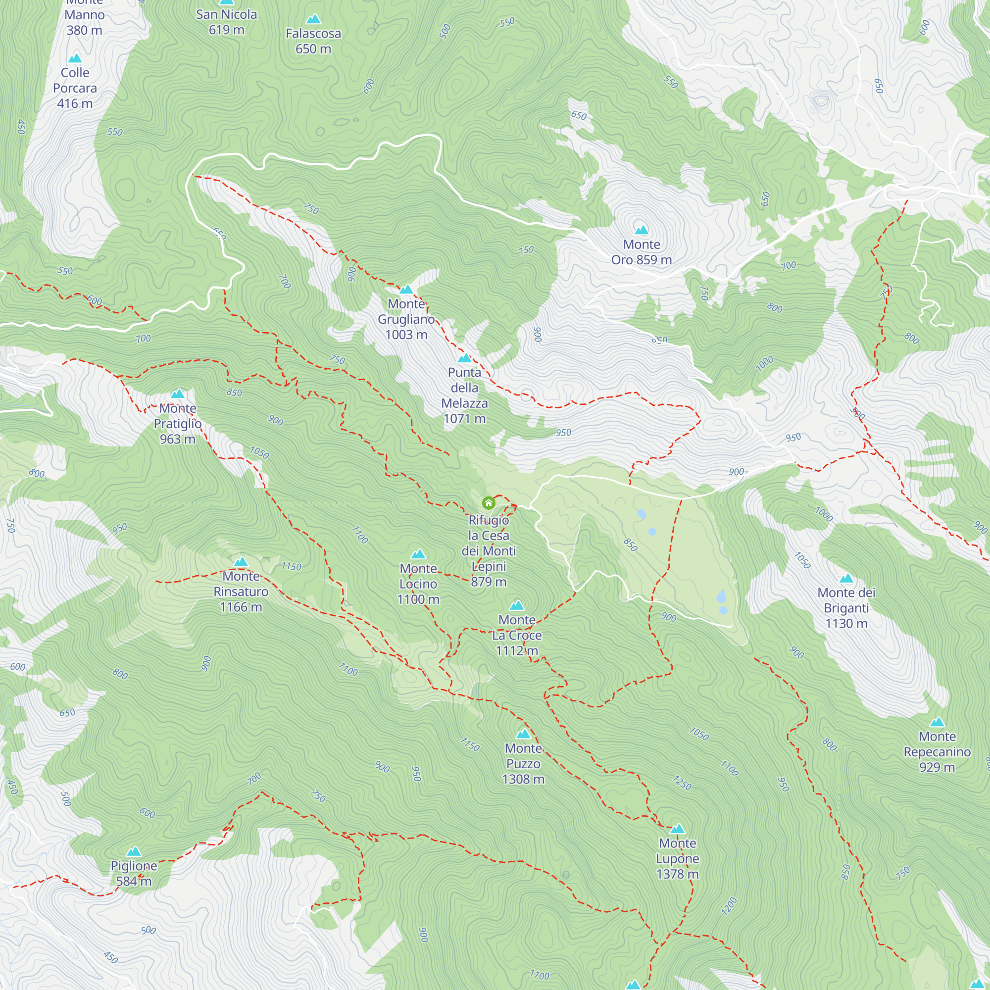 Rifugio dell'Escursionista map