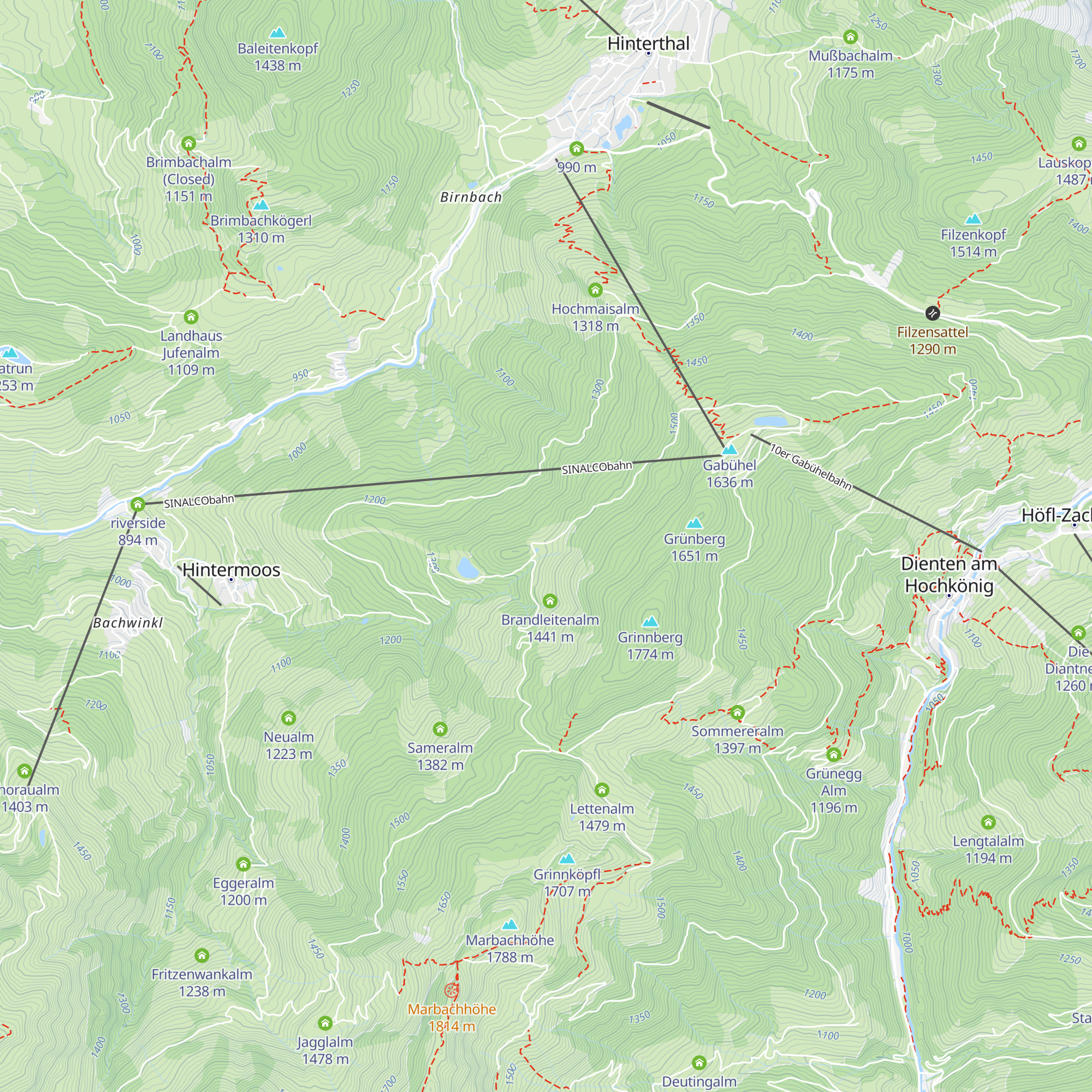 Holzknecht Stubn map