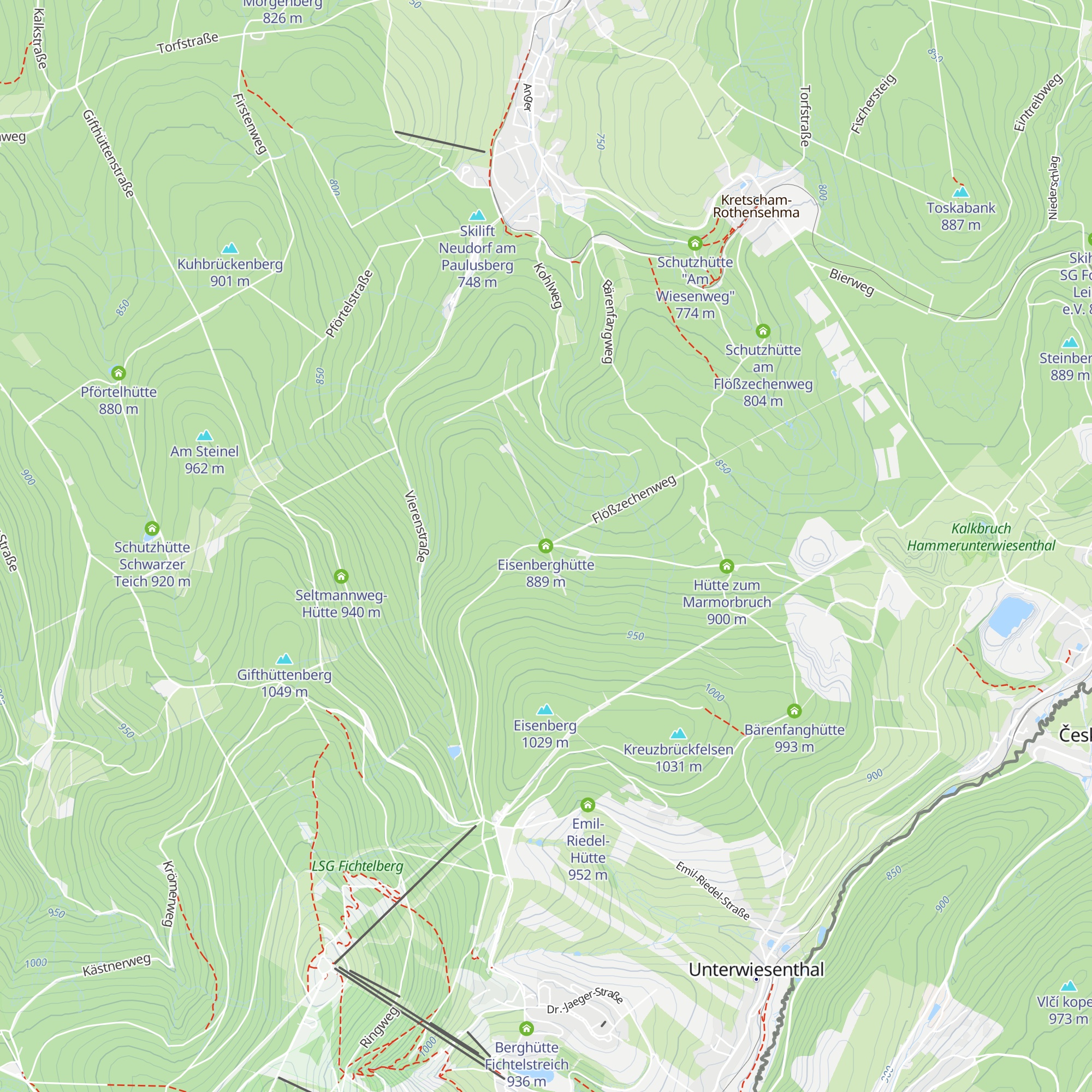 Eisenberghütte map