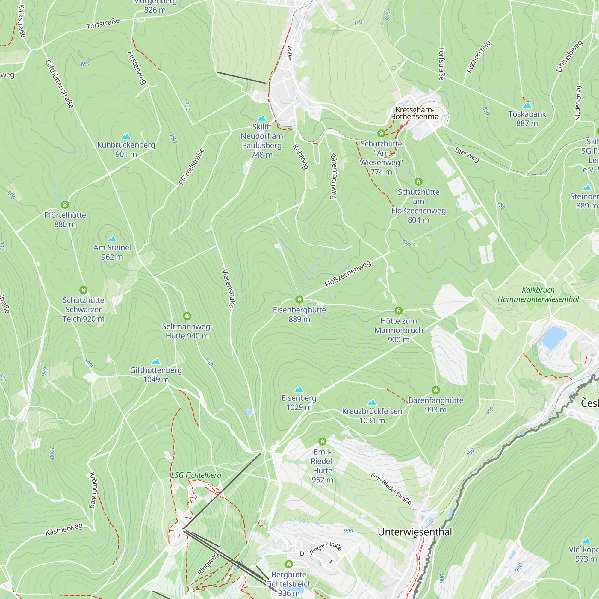 Eisenberghütte map