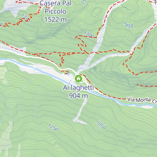 Map of Ai laghetti