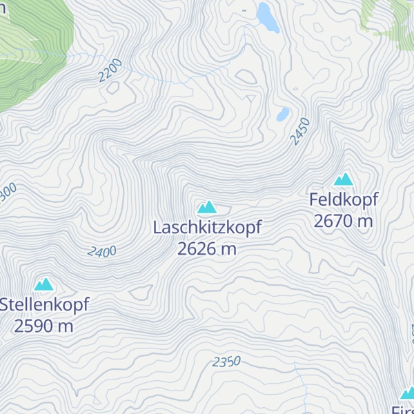 Map of Laschkitzkopf