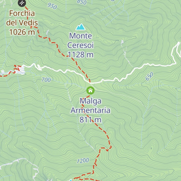 Map of Malga Armentaria