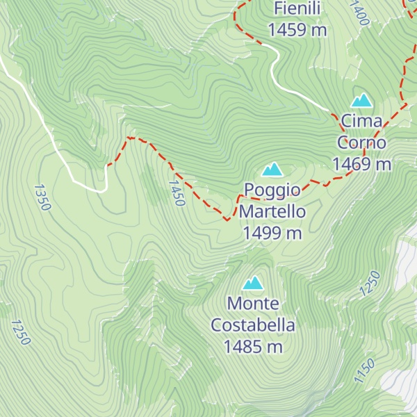 Map of Monte Cavallo