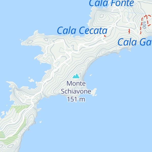 Map of Monte Schiavone