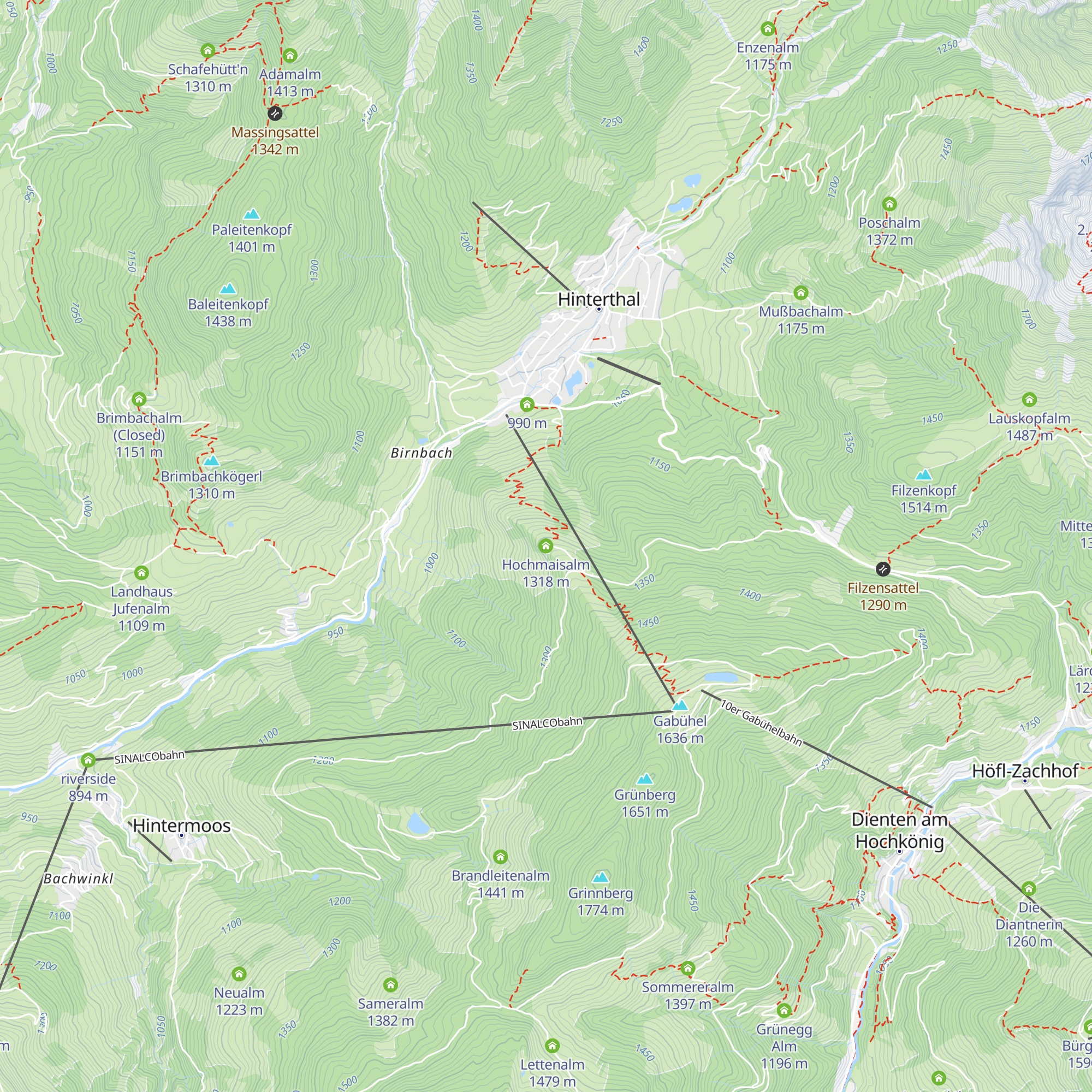 Hochmaisalm map