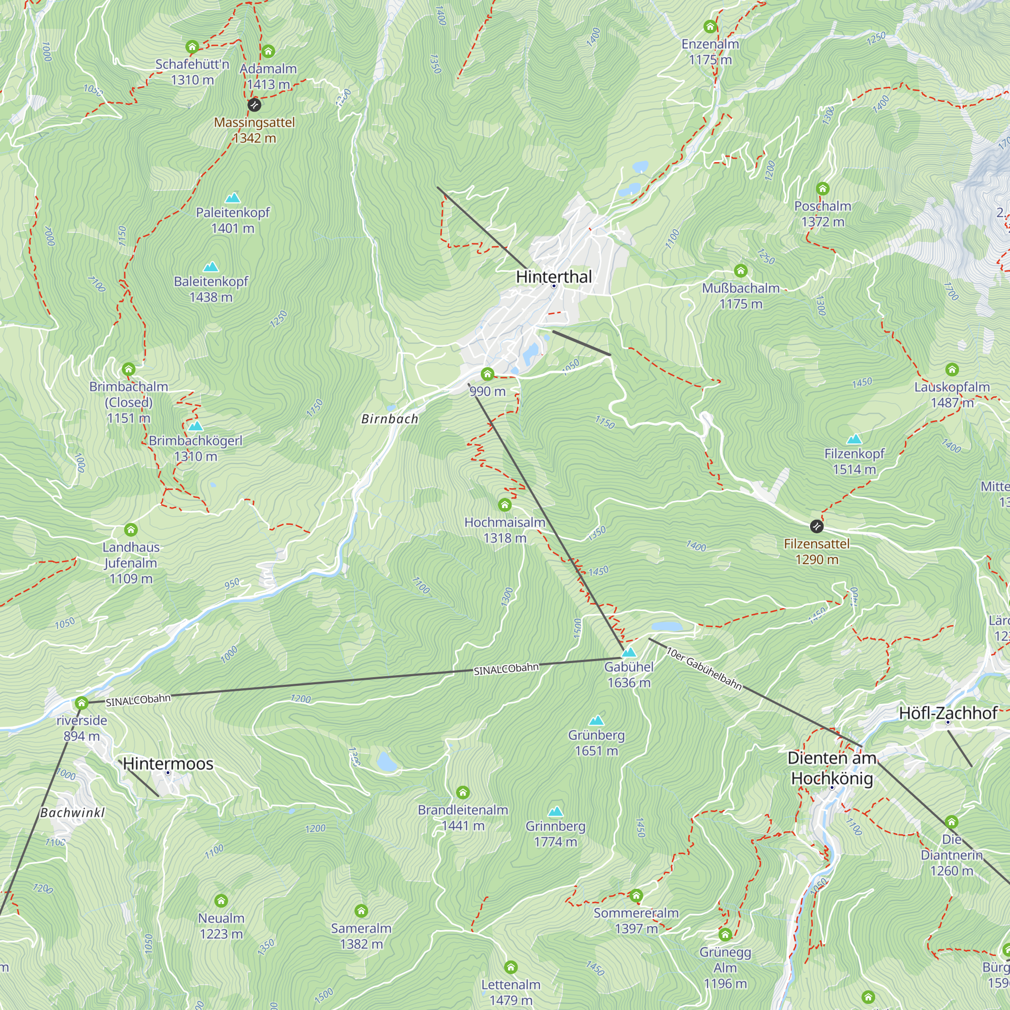 Hochmaisalm map