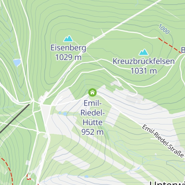 Map of Emil-Riedel-Hütte