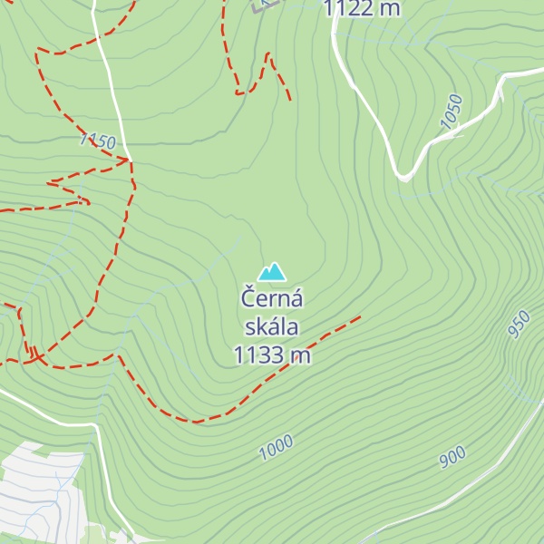 Map of Černá skála