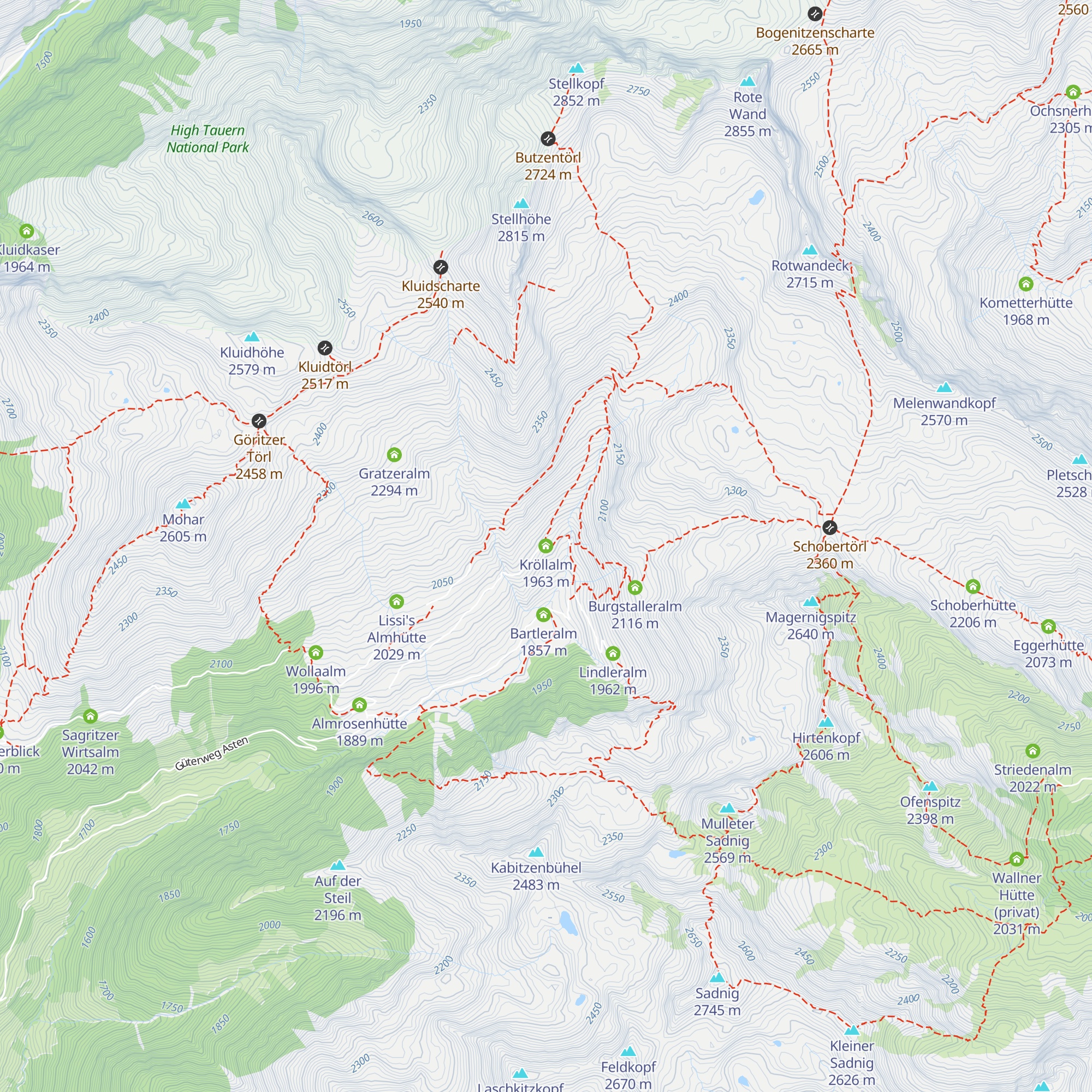 Kröllalm map