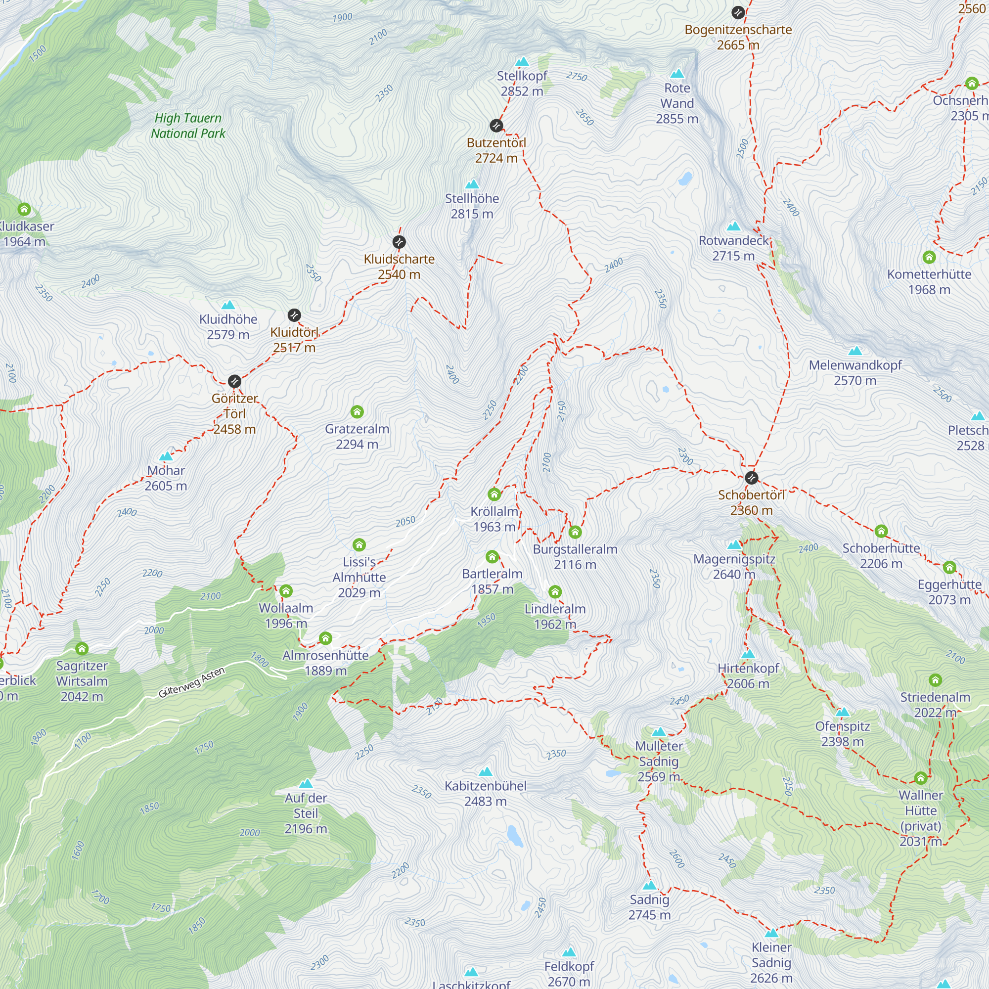 Kröllalm map