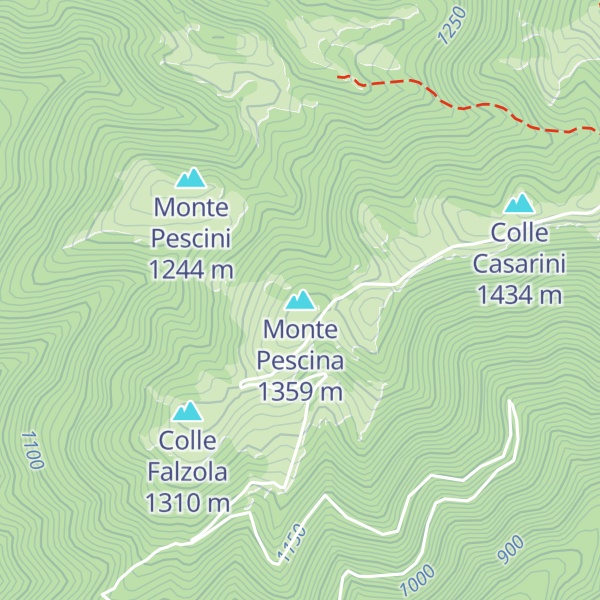 Map of Monte Pescina