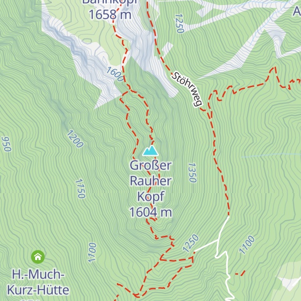 Map of Großer Rauher Kopf