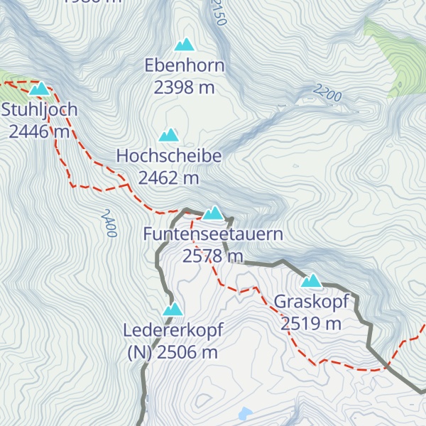 Map of Funtenseetauern