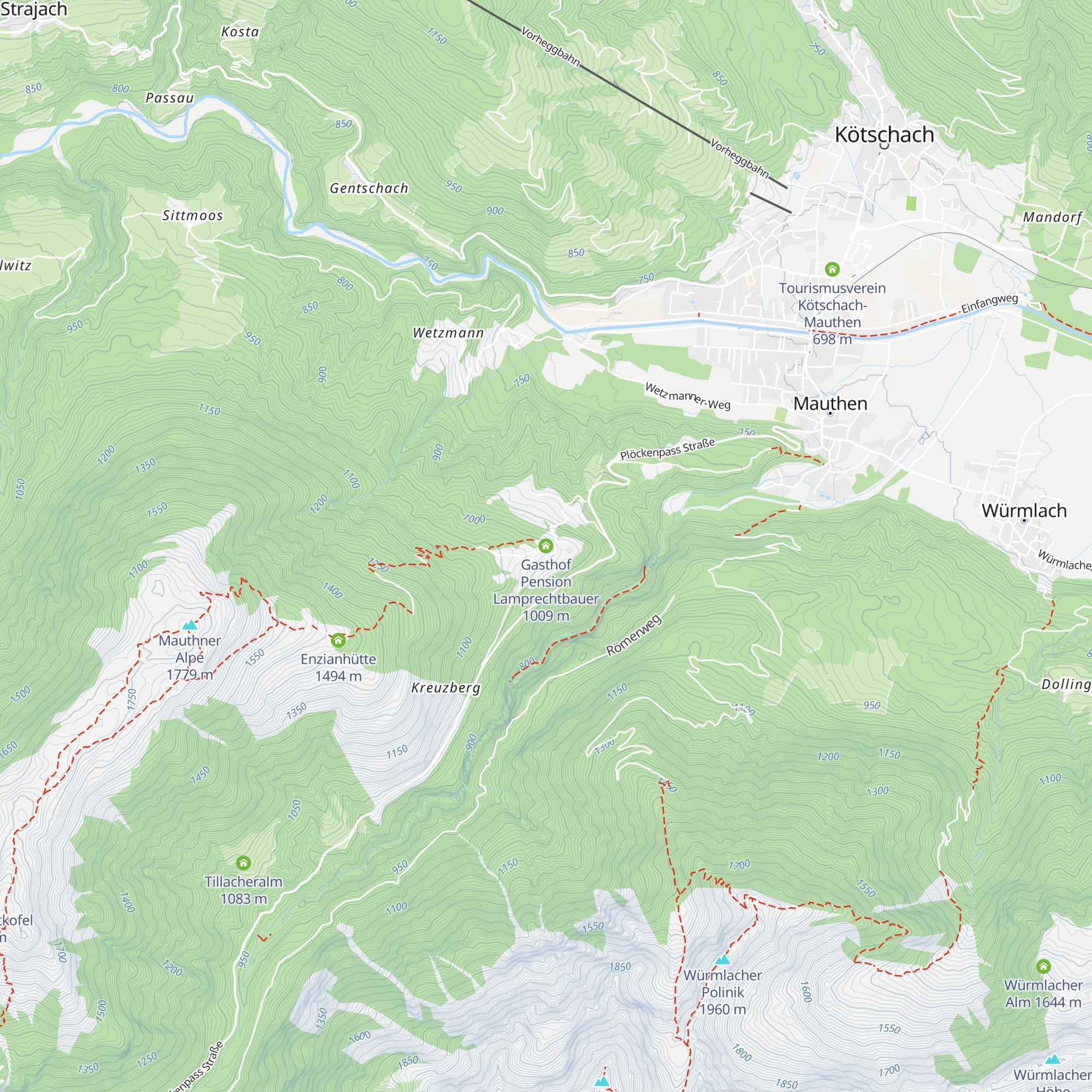 Gasthof Pension Lamprechtbauer map