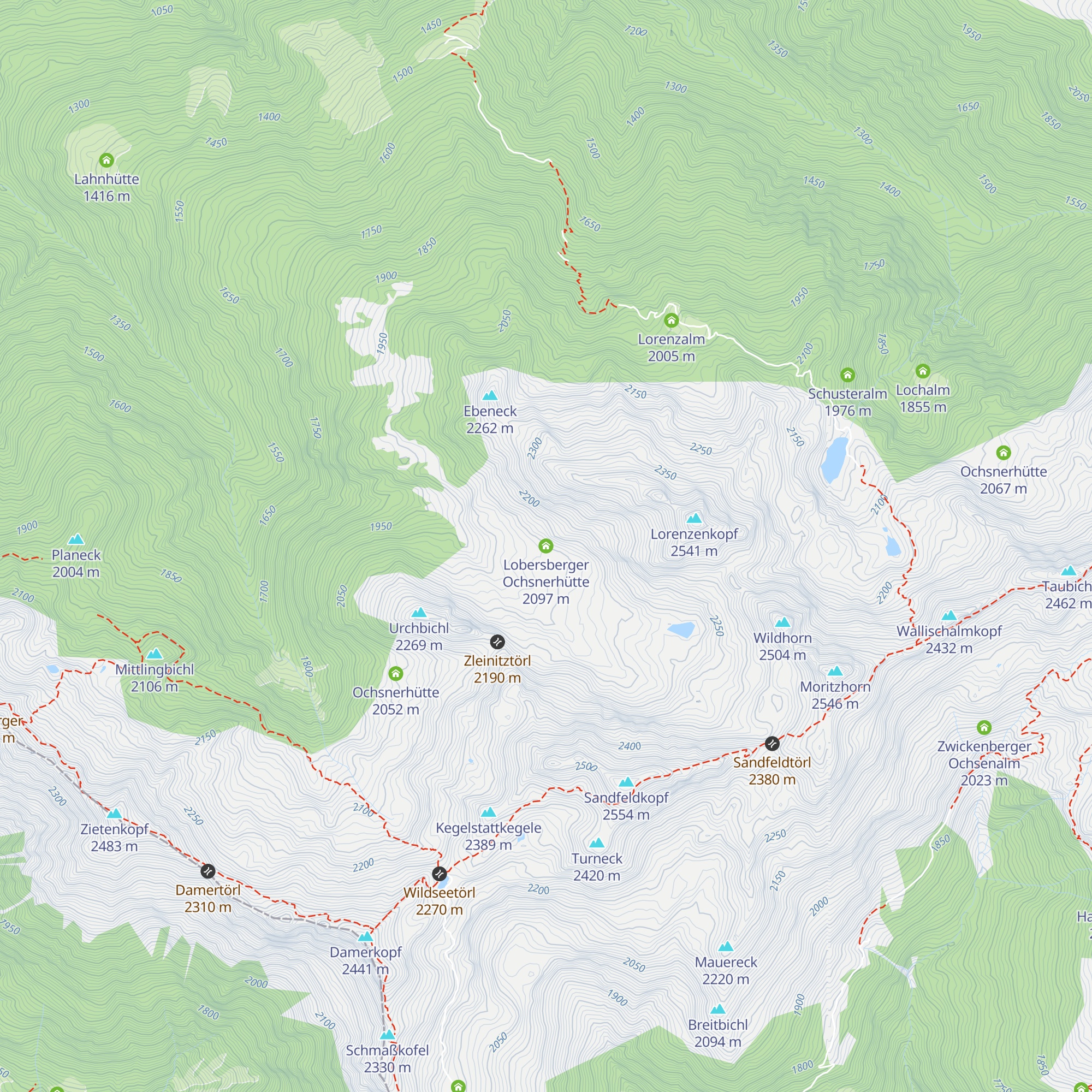 Lobersberger Ochsnerhütte map