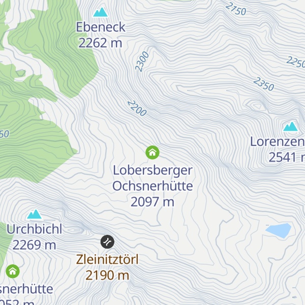Map of Lobersberger Ochsnerhütte
