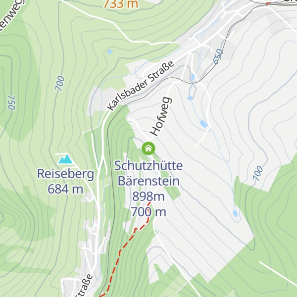 Map of Schutzhütte Bärenstein 898m