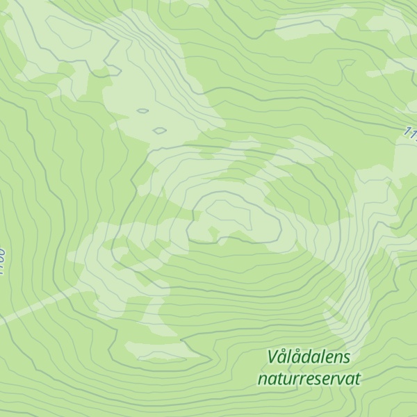 Map of Ottfjället Östertoppen