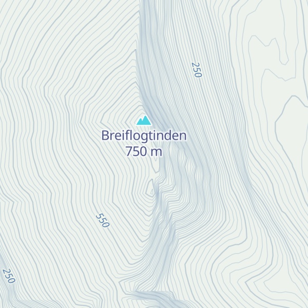 Map of Breidflogtind