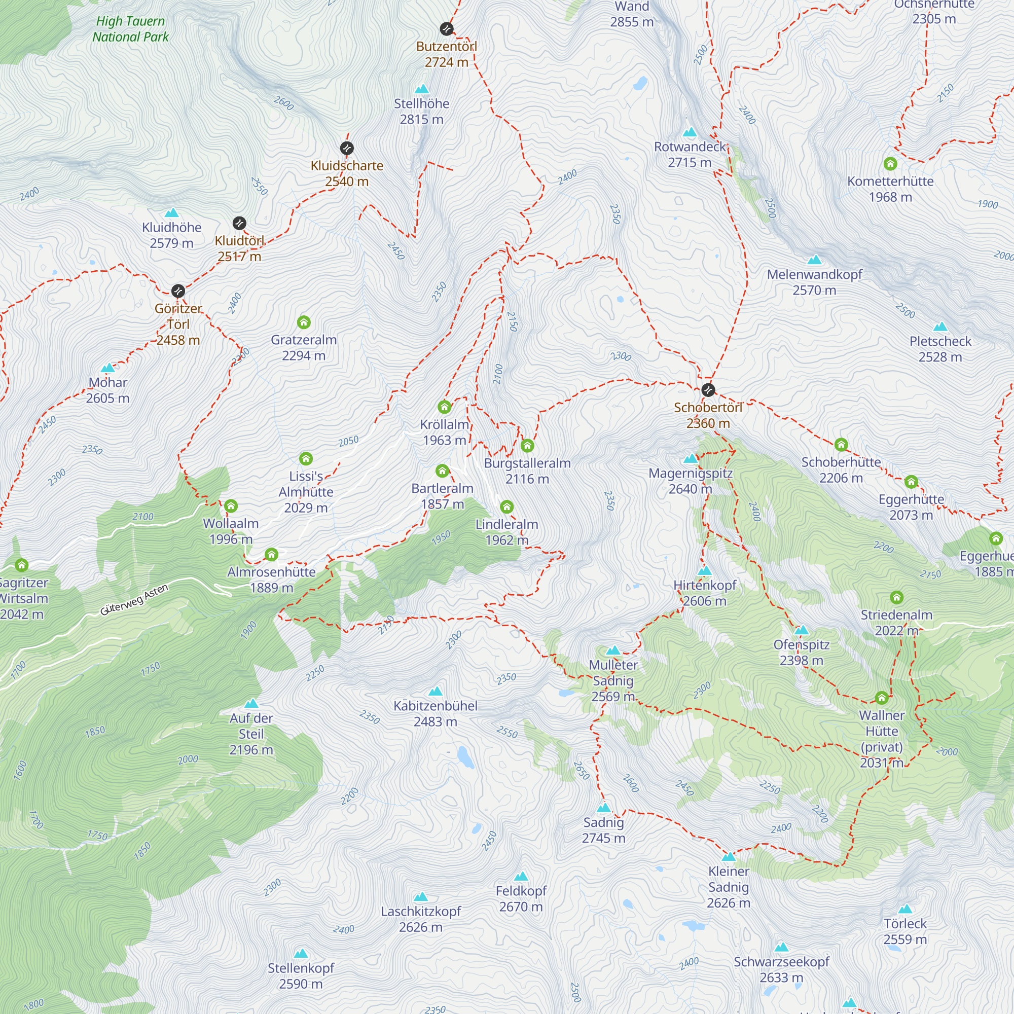 Lindleralm map