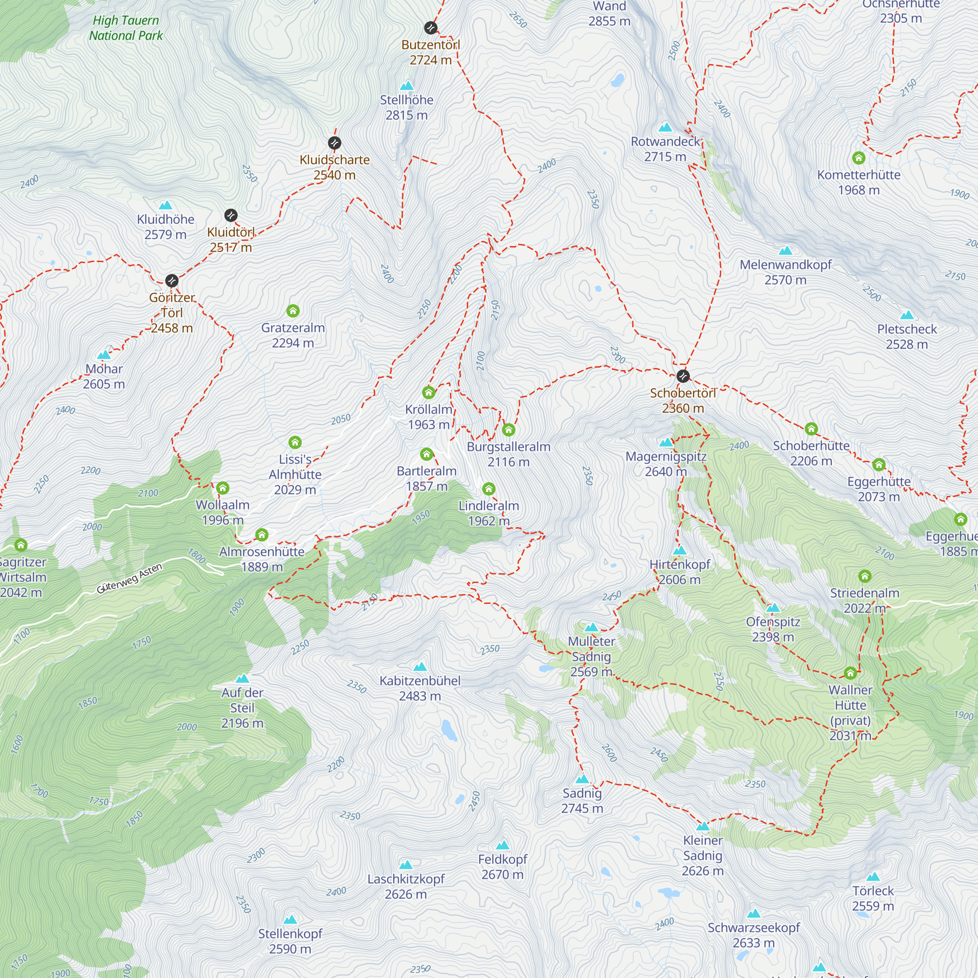 Lindleralm map