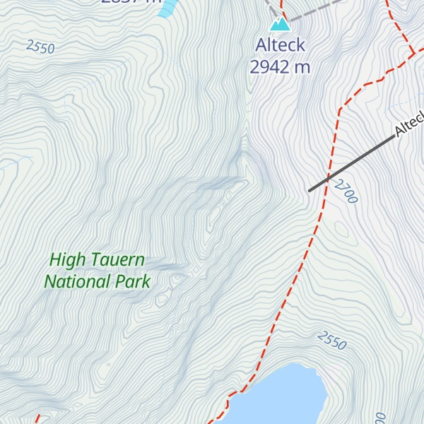 Map of Zirknitzspitze