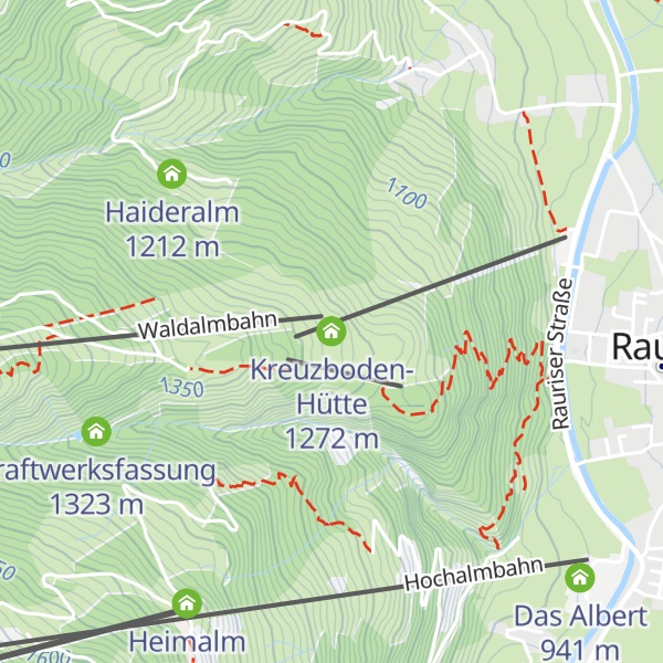 Map of Kreuzboden-Hütte