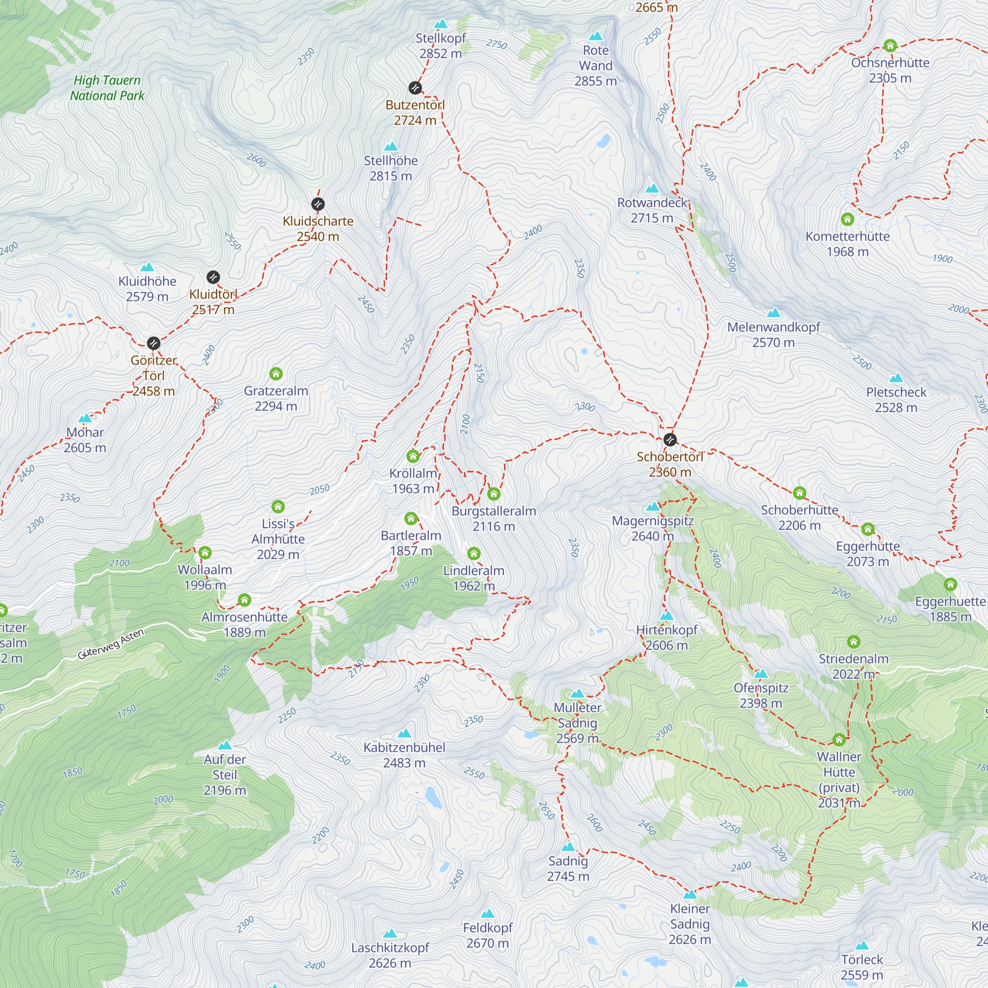 Burgstalleralm map